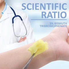 Individual packaged dressing in sterile pouch highlighting cleanliness and ready-to-use practicality.