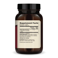 Close-up of Dr. Mercola astaxanthin capsules designed for daily use