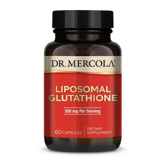 Dr. Mercola Liposomal Glutathione bottle front view signaling antioxidant support