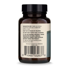 Dr. Mercola Organic Chaga Extract bottle highlights 50/50 blend.