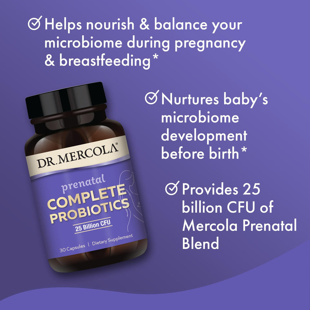 Dr. Mercola Prenatal Ingredients show non-GMO formulation for clean daily use.