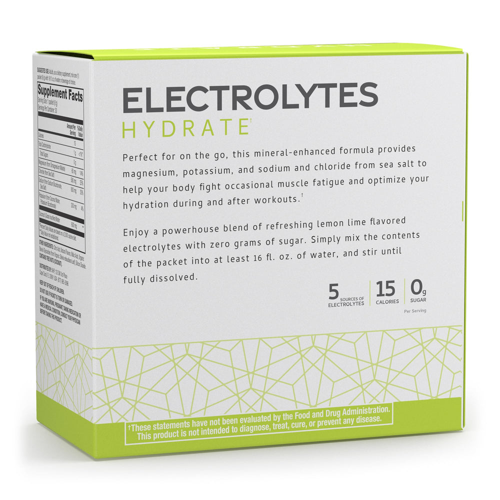 Chilled glass with Dr. Mercola Pure Power Electrolytes mixed in for refreshing hydration.