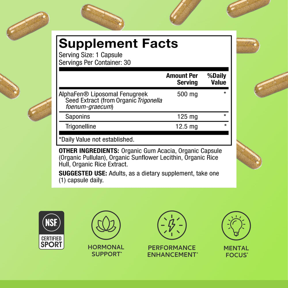 Product label highlights NSF Certified for Sport for athlete confidence