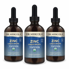 Dr. Mercola Zinc Liquid Drops bottle ready for daily use supporting immune function