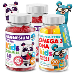 DR. MORITZ Calm Magnesium Gummies for Kids bottle close-up with raspberry flavor for daily routine