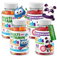 DR. MORITZ Kids Magnesium Gummies raspberry close-up for calming evenings