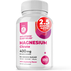 DR. MORITZ Magnesium Gummies raspberry bottle promotes calm evenings and easy nightly routines