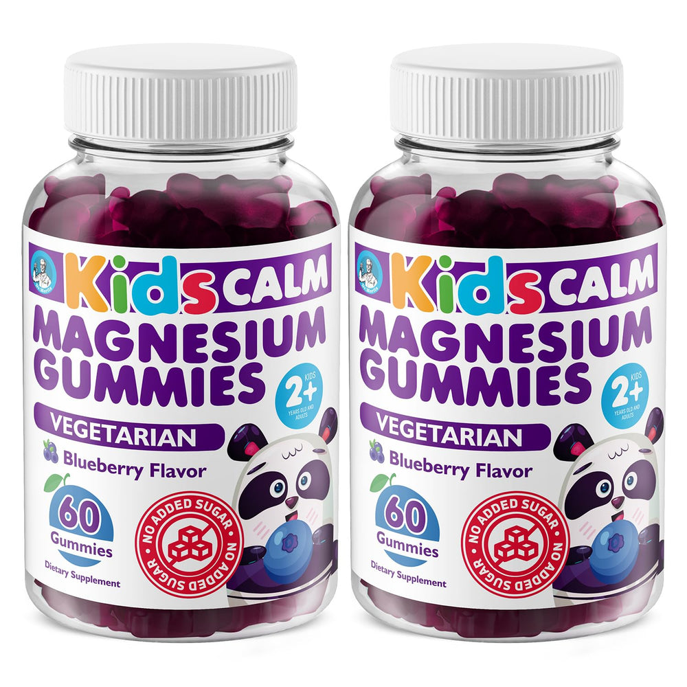 DR. MORITZ sugar-free calm magnesium gummies blueberry bottle supports relaxing routines.
