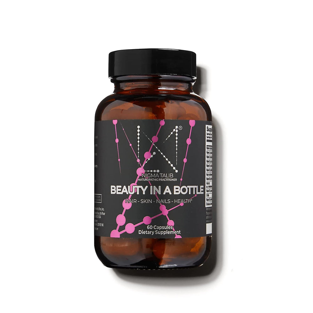 Dr. Nigma Beauty in a Bottle capsules closeup for healthier hair and nails