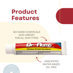 Dr. Numb Canada-made packaging with child-resistant cap for safe use.
