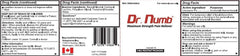 Dr. Numb with vitamin E offering soothing aftercare.
