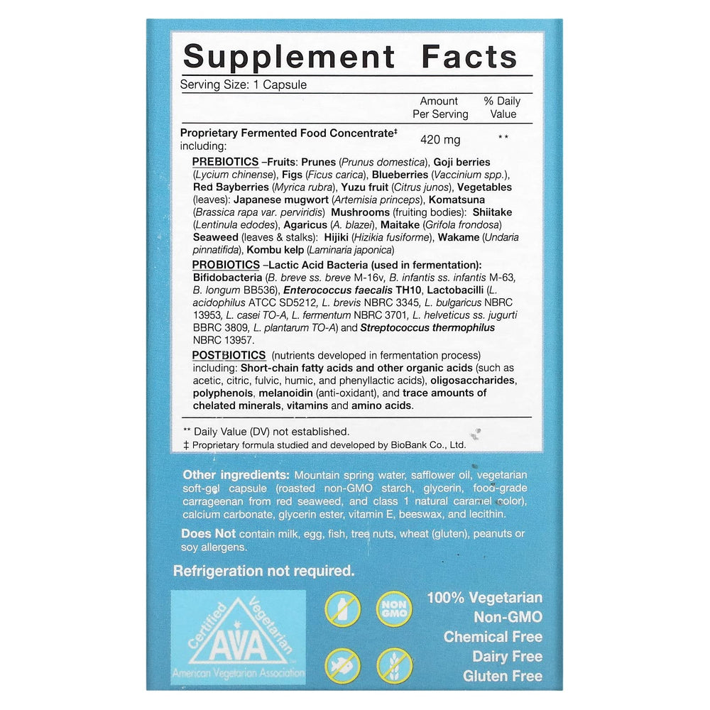Dr. Ohhira's Probiotics Professional Formula capsules showing 12-strain blend for gut health and nutrient absorption