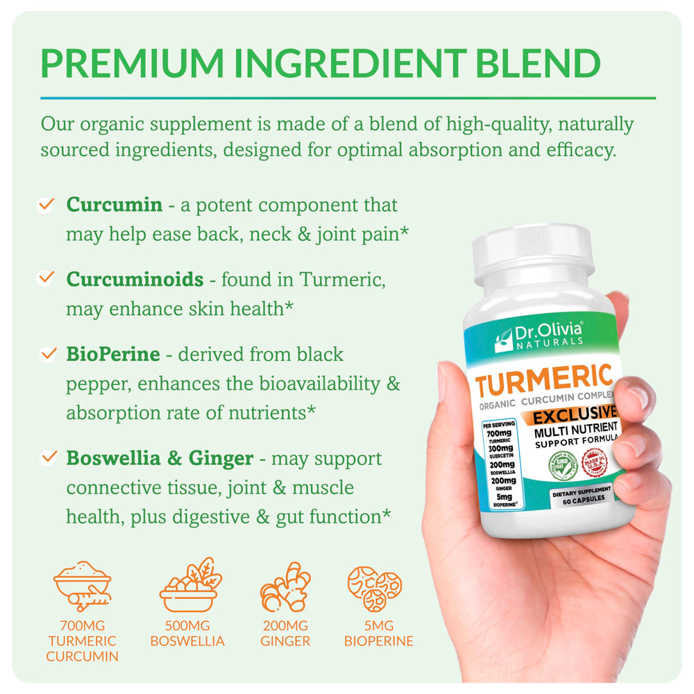 Dr. Olivia Naturals boswellia ginger capsules for joints and connective tissue