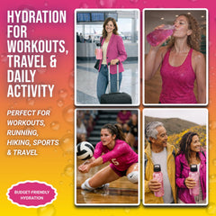 Dr. Price's Electrolytes powder travel bottle with Cherry Lemonade mix for workouts