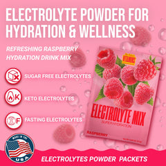 Dr. Price's Raspberry electrolyte bottle shown for doctor-formulated hydration