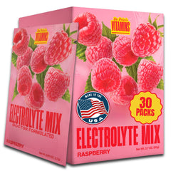 Dr. Price's Electrolytes Raspberry packets front view for fast hydration support