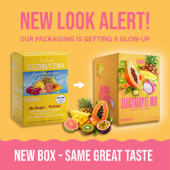 Dr Price's Electrolytes tropical packets back view showing packaging details