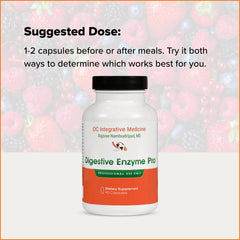Dr. Rajsree Digestive Enzyme Pro capsules with bromelain and papain components visible