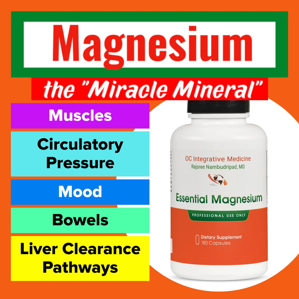 Dr. Rajsree Essential Magnesium box packaging on a shelf.