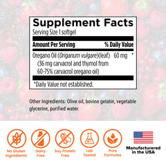 Dr. Rajsree oregano oil softgels being poured for daily routine