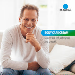 Dr. Robaina DMSO Cream being applied to skin after activity for soothing relief.