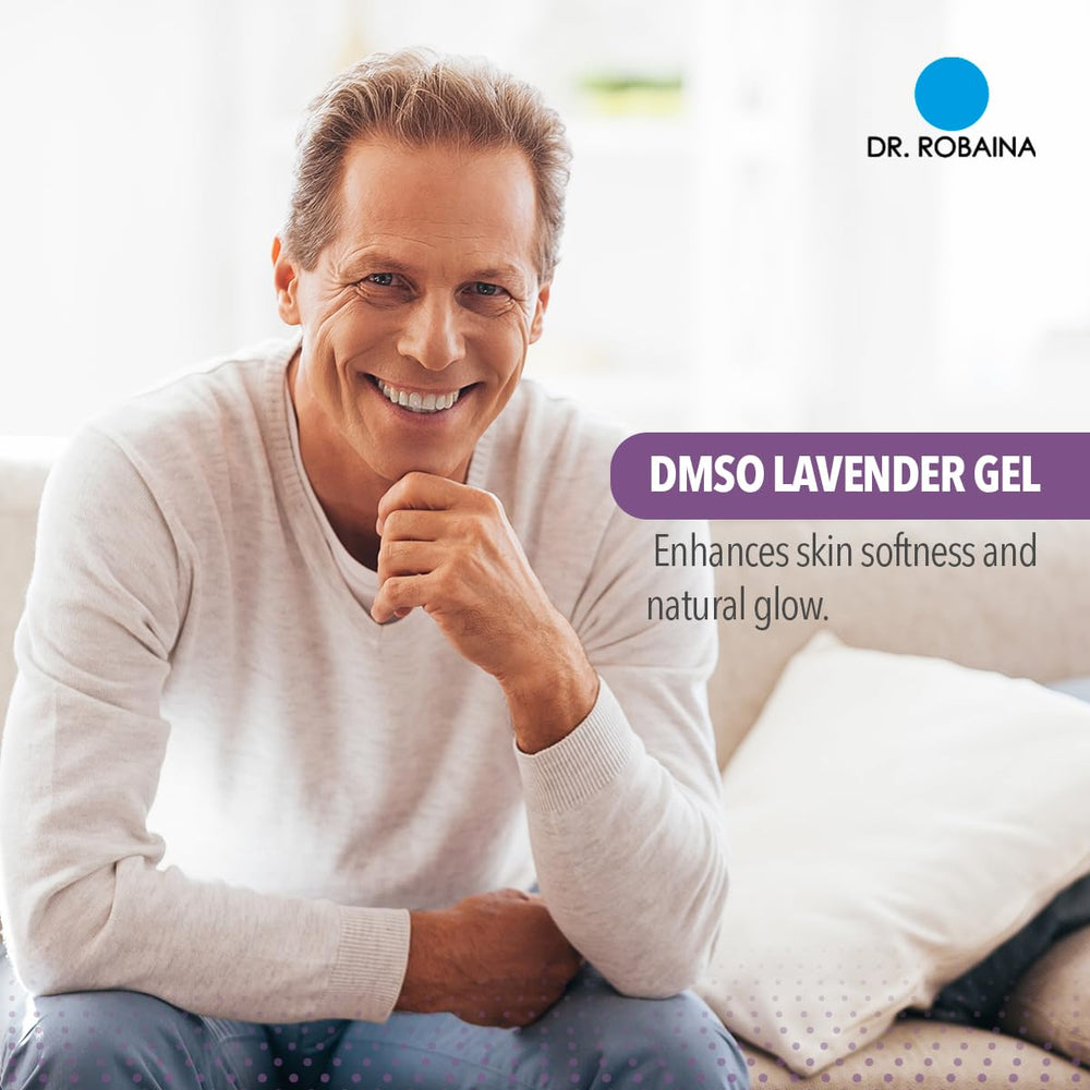 Dr Robaina DMSO Lavender Gel applied on arm for calming routine