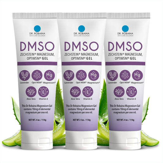 Dr Robaina DMSO Lavender Gel bottle close-up for cooling refresh
