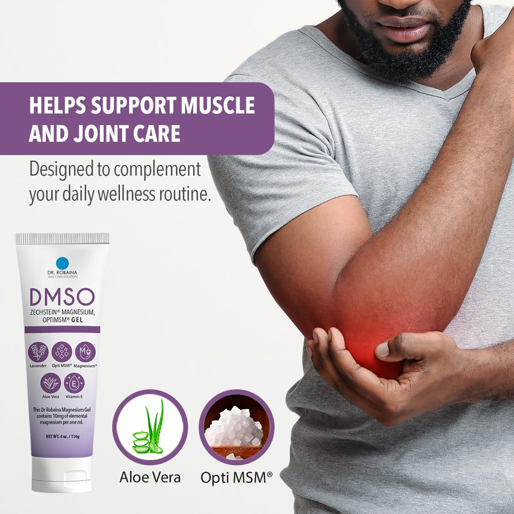 Dr Robaina DMSO Lavender Gel roll-on design for easy application