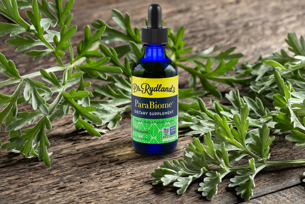 Parabiome wild-crafted herbs packaging signals sustainable sourcing.