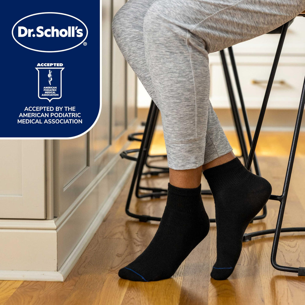 Dr. Scholl's TempRite diabetes circulator socks white adapt to temperature for comfort