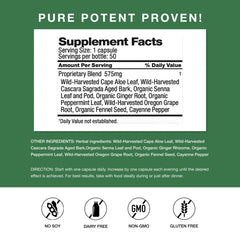 Close-up of Easy Go Bowel Mover capsules, vegan gut health for smoother stools.