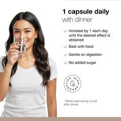 Dr. Schulze's Intestinal Formula #1 bottle beside a glass of water suggests a simple daily cleansing ritual.