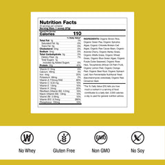 Dr. Schulze's SuperProtein Plus tub showing plant-based protein for smoothies