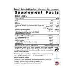 Dr. Sinatra Omega Q Plus Resveratrol bottle with softgels for daily cardiovascular support.