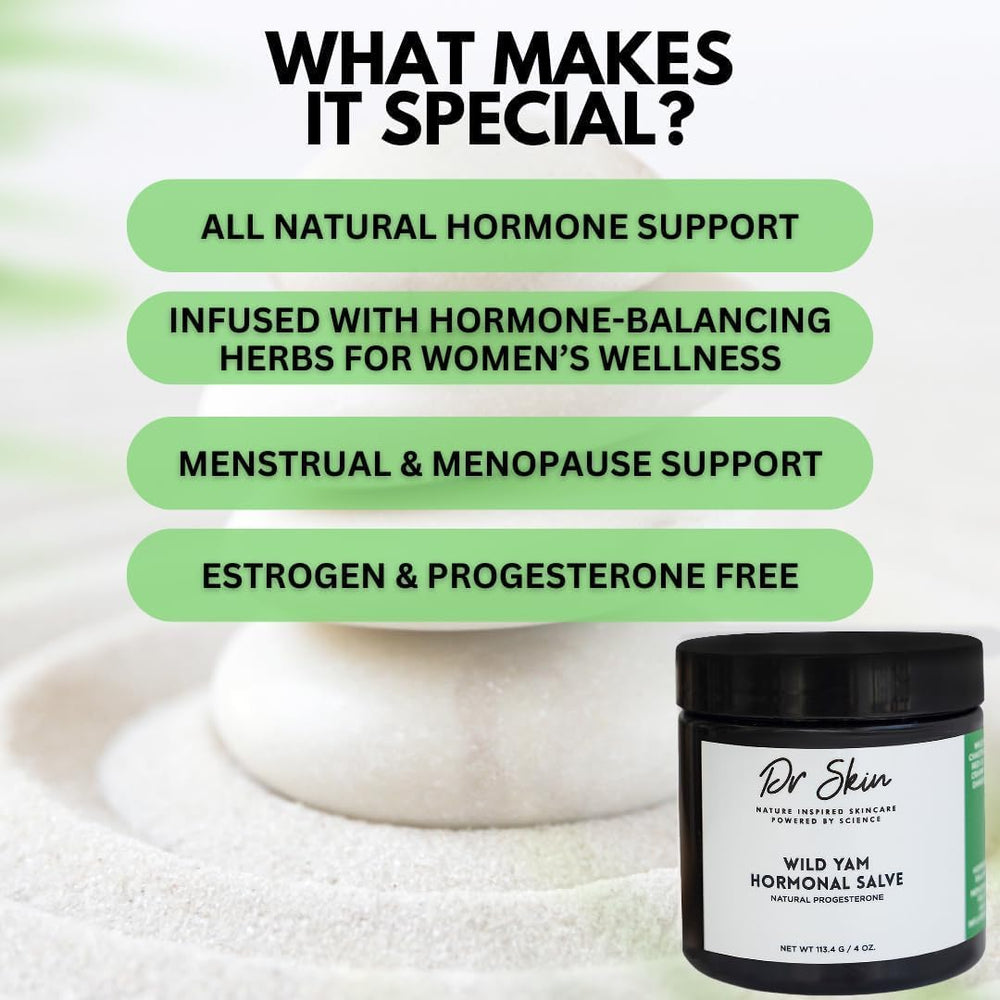 Dr Skin Organic Wild Yam Cream ingredients highlight dandelion and red clover.