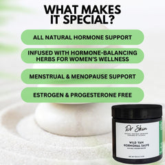 Dr Skin Organic Wild Yam Cream ingredients highlight dandelion and red clover.