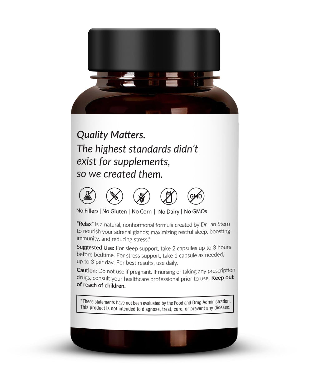 Dr. Stern Omissandi Relax USA-made stamp emphasizes quality and safety
