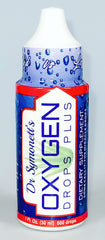Bottle with glass of water, Dr. Symonett's Oxygen Drops Plus
