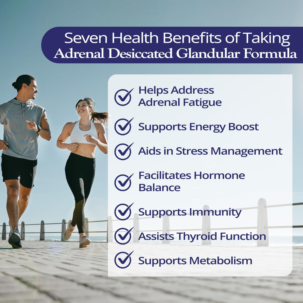 Dr. Tennant's Stress & Adrenal label close-up, emphasizing animal-sourced adrenal.