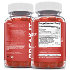Close-up of the Dr. Tobias gummy label highlighting The Mother and nutrients.