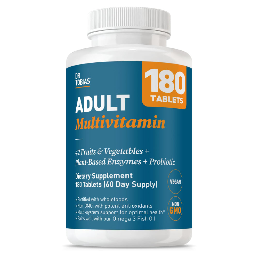 Dr. Tobias Adult Multivitamin bottle front view for daily wellness