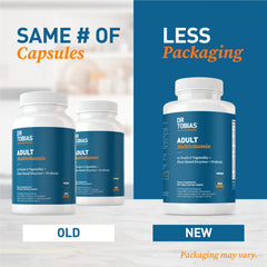 Dr. Tobias kitchen counter setup ready for daily supplement routine