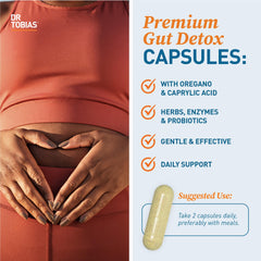 Dr. Tobias Candida Support capsules ready for daily probiotic routine.