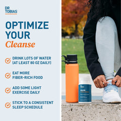 In-use scene shows easy daily capsule intake with Dr. Tobias.