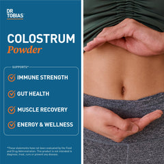 Dr. Tobias Colostrum powder scoop; easy to measure for daily protein and immune support