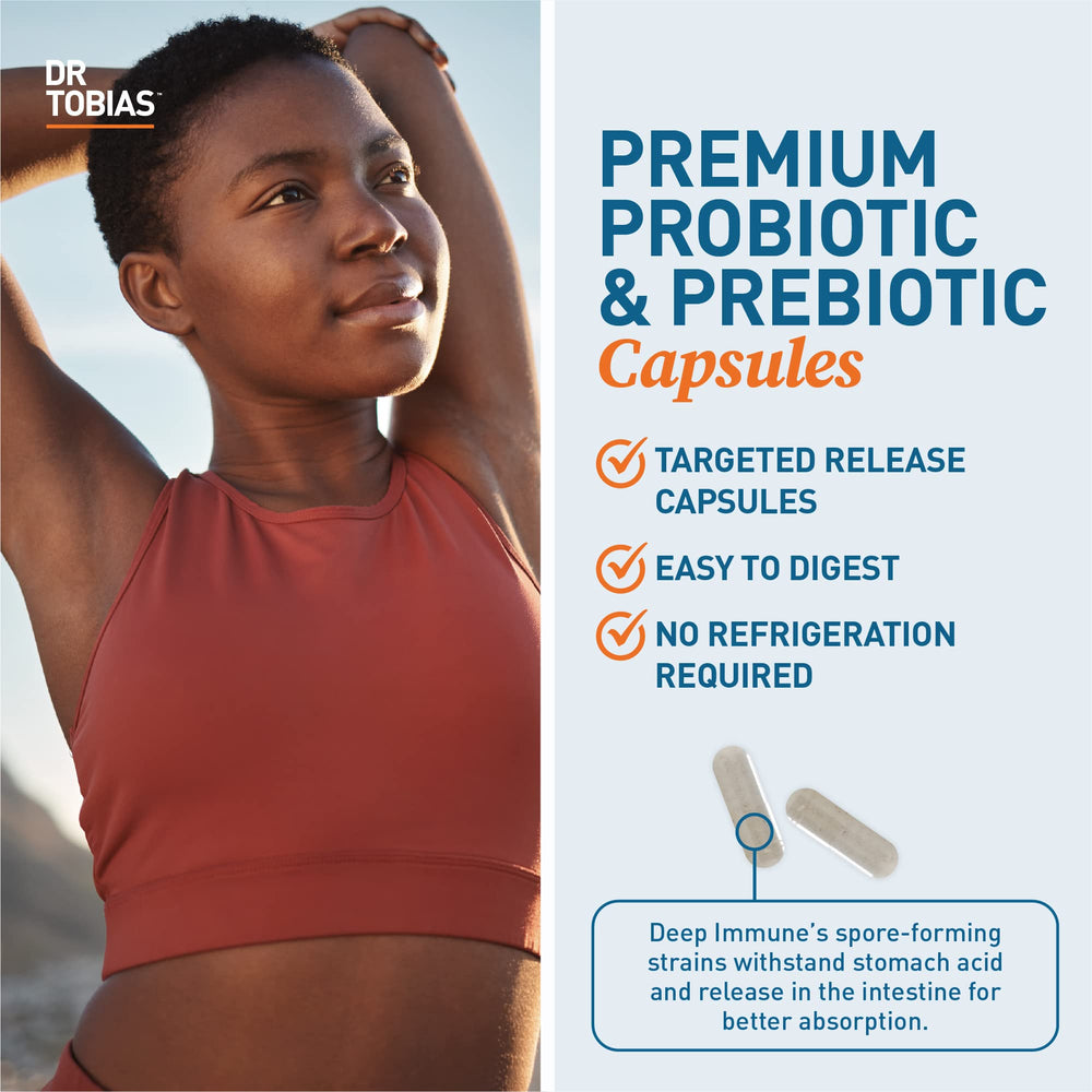 Dr. Tobias Deep Immune bottle being poured for convenient serving.
