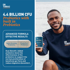 Dr. Tobias PreforPro prebiotics illustration alongside Deep Immune concept.