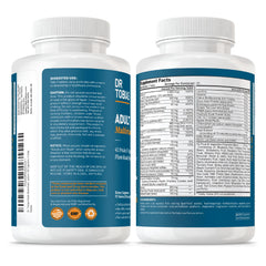 Dr. Tobias vegan tablets bottle emphasizing plant-based nutrition.