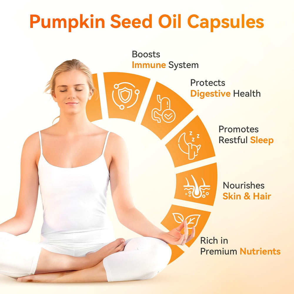 Dr.tour pumpkin seed oil capsules label close-up emphasizing purity and potency