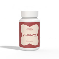 Dr. Tummy bottle being poured for easy daily use.